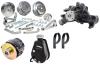 Standard-Mount Serpentine Conversion Kit Small Block Chevy, Long Water Pump [Black Finish] - image 1