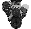 22041-08 Small Block Chevy High Flow Serpentine Conversion Deluxe - ALT Only - Black - image 1