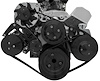 22072-08 Small Block Chevy Black Ultra Serpentine Conversion System (AC/PS/ALT) - image 1