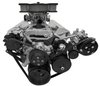 22086-08 Small Block Chevy Serpentine Conversion Deluxe; AC & PS; Saginaw-Metric; Black - image 2