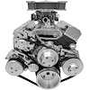 Ultra Series High Water Flow Pulley Kit Alternator & Saginaw Press-On Power Steering - image 1
