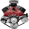 23695-09 Big Block Chevy Sport Track Custom - High - PS & ALT - Silver - image 1