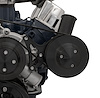 30035-08 Small Block Ford Power Steering Bracket - Plastic Reservoir Pump - Black - image 1
