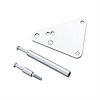 30080-09 Small Block Ford Tensioner Bracket - AC & PS Elimination - Silver - image 1