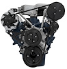 30135-08 Small Block Ford High Flow Serpentine Conversion Deluxe - 302 - AC & ALT - Black - image 1