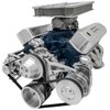 High Water Flow Ultra Serpentine Drive Kit 1965-1969 Ford 289-302 with Saginaw Power Steering in Black - image 2