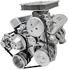 30163 Small Block Ford Serpentine Conversion Ultra - Early - 3 Bolt - PS-Saginaw
