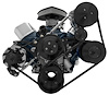 30186-08 Small Block Ford Serpentine System; 302; Late; 4 Bolt; AC PS; PS-Mustang; Black - image 1