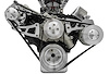 Ford 429-460 Ultra Serpentine Drive Kit Works With Saginaw Press Fit Power Steering Pump - image 1