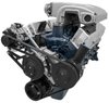 Performance Serpentine Drive Kit Ford 351W with Power Steering [Black Powdercoated] - image 3