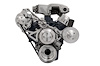 High Water Flow Serpentine Drive Kit Ford 351W with Power Steering - image 1