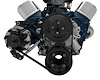 30380-08 Small Block Ford Serpentine Conversion; 351W - Late - 4 Bolt - ALT Only - Black - image 1