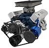 30385-08 Small Block Ford Serpentine Conversion Ultra 351W Late 4 Bolt PS Mustang - Black - image 1