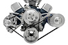 High Water Flow Ultra Serpentine Drive Kit 1969 1/2-Later Ford 351W with Power Steering - image 1