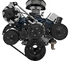 30387-08 Small Block Ford Serpentine System; 351W; 4 bolt; Reverse; AC PS-Mustang; Black - image 1