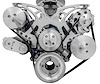 30490-06 Small Block Ford Chrome All Inclusive Style Track Serpentine System (AC/PS/ALT) - image 1