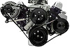 40405-08 Small Block Chrysler Serpentine Conversion - PS - Saginaw-Key - Black