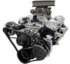 Deluxe High Water Flow Serpentine Pulley Kit, SB-Chrysler 318-360 with Saginaw Press Fit Power Steering Pump - image 3