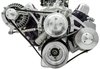 Deluxe High Water Flow Serpentine Pulley Kit, SB-Chrysler 318-360 with Saginaw Press Fit Power Steering Pump - image 3
