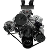 40415-08 Small Block Chrysler Serpentine Conversion - AC & PS - Saginaw-Key - Black - image 1