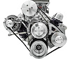Deluxe High Water Flow Serpentine Pulley Kit, SB-Chrysler 318-360 with A/C and Saginaw Press Fit Power Steering Pump - image 1