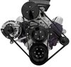 40425-08 Small Block Chrysler Serpentine Conversion - AC & ALT - Black - image 2