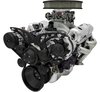 40430-08 Small Block Chevy Style Track Serpentine System - AC & ALT - Black - image 2