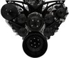 40430-08 Small Block Chevy Style Track Serpentine System - AC & ALT - Black - image 3