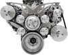 40440-06 Small Block Chevy Style Track Serpentine System - AC & PS - Chrome - image 3