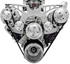 40455 Small Block Chevy Style Track Serpentine System - PS & ALT - Billet Accessories - image 1
