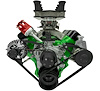 40535-08 Big Block Chrysler Serpentine Conversion; 440; PS & ALT; Saginaw-Press; Black - image 1