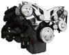 40710-06 Chrysler Gen III Hemi Style Track Serpentine System - AC & PS - Chrome - image 3