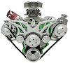 40730-06 Big Block Chrysler Style Track Serpentine System - PS & ALT - Chrome - image 1