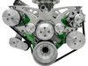40745-06 Big Block Chrysler Style Track Serpentine System - AC & PS - Chrome - image 2