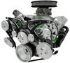 40745-07 Big Block Chrysler Style Track Serpentine System - AC & PS - Black Onyx - image 2
