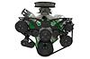 40745-08 Big Block Chrysler Style Track Serpentine System - AC & PS - Black - image 1