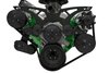 40745-08 Big Block Chrysler Style Track Serpentine System - AC & PS - Black - image 2