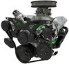 40745-08 Big Block Chrysler Style Track Serpentine System - AC & PS - Black - image 3