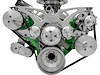 40745 Big Block Chrysler Style Track Serpentine System - AC & PS - image 1