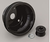 4400-08 Small Block Chevy Serpentine Pulley Kit - '88-92 - Black - image 1