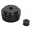 4415-08 Small Block Chevy Serpentine Pulley Kit - '85-87 - Black - image 1