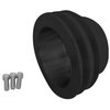 6071-08 Small Block Chevy Crankshaft Pulley - 2V - LWP - Black - image 2