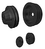 6090-08 Small Block Chevy Pulley Kit - LWP - 3V - Black - image 1