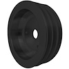 6091-08 Small Block Chevy Crankshaft Pulley - LWP - 3V - Black - image 1