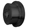 7106-08 Big Block Chevy High Flow V-Belt Crankshaft Pulley - 1V - LWP - Black - image 1