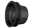 7211-08 Big Block Chevy Serpentine Crankshaft Pulley - LWP - 1V - Black - image 1