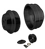 7330-08 Big Block Chevy High Flow Serpentine Pulley Kit - LWP - 2V - Black - image 1