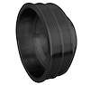7331-08 Big Block Chevy High Flow Serpentine Crankshaft Pulley - LWP - 2V - Black - image 1
