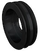 7531-08 Big Block Chevy V-Belt Crankshaft Pulley - SWP - 2V - Black - image 1