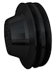 7532-08 Big Block Chevy V-Belt Water Pump Pulley - SWP - 2V - Black - image 1